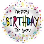 18in/45cm Happy Birthday To You