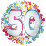 50 Jaar Helium Ballon Leeg 45cm
