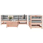 vidaXL 6-delige Loungeset massief douglas vurenhout