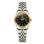 5526 Luxe Kwarts Horloge - 3 ATM Waterdicht Dameshorloge - Goud Zwart