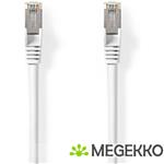 Cat 8.1 Netwerkkabel | S/FTP | RJ45 Male | RJ45 Male | 20.0 m | Rond | LSZH | Wit | Label