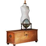 Kleine koloniale kist ca 1800 djatihout met bronzen beslag (No.280310)