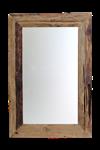 Wandspiegel Rustiek Drijfhout 200x100x5 cm Teakhout|HSM collectie