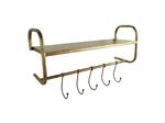 Kapstok Elegant 22x65x27 cm|Goud Metaal