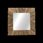 Wandspiegel Flower 60x80x4 cm| Rustiek Teakhout