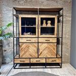 Buffetkast Jax | Visgraat Motief | 160x45x200 cm