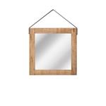 Spiegel 60x2x60 cm | M Naturel Mangohout l Cognac Leder