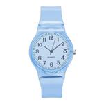 Jelly Horloge voor Dames - Kwarts Uurwerk Silicoon Bandje - Lichtblauw