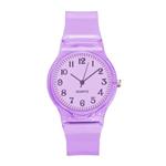 Jelly Horloge voor Dames - Kwarts Uurwerk Silicoon Bandje - Paars