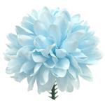 Chrysant Pick – Dia 7 cm – Premium Chrysanthemum Ball – Baby Blue – Bloemen op Steker voor Corsage /