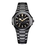 Luxe Vierkant Kwarts Horloge - 3 ATM Waterdicht Lichtgevend Heren Dames Unisex Roestvrij Staal - Gou