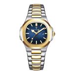 Luxe Vierkant Kwarts Horloge - 3 ATM Waterdicht Lichtgevend Heren Dames Unisex Roestvrij Staal - Gou