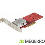 StarTech.com x8 dubbele M.2 PCIe SSD adapter PCIe 3.0