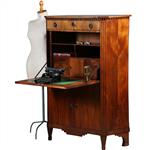 Blonde mahonie Louis Seize secretaire abattant ca. 1800 (No.280345)