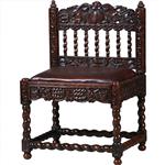 Koloniale stoel ca 1700 incl bekleding naar wens  (No.280305)