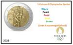 Frankrijk 2 Euro 2022 Olympische Spelen Coincard