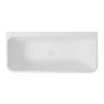 Half Vrijstaand Bad Xenz Guido 160x71x62 cm Solid Surface Wit