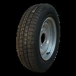 GT radial Luchtband + wiel 155 R13C Kargomax ST-6000 M+S + 4Jx13H ET0 94/140/5 91/89 N staal grijs