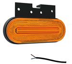 Fristom Zijmarkeringslamp 124 x 75 x 40 oranje kabel IP67 waterdicht 12/24 V
