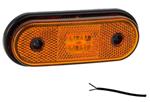 Fristom Zijmarkeringslamp LED oranje 0.5m kabel, open eind 12-24V