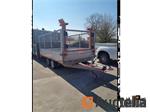 Verhoogde 3500KG dieplader Saris Trailer.