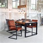 Eetkamerstoel Milo 55x55x85 cm | Rust Velours