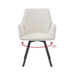 Eetkamerstoel Louise Beige| 180 Graden Draaibaar