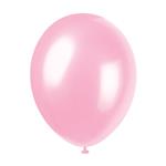 Lichtroze Ballonnen Crystal Glans 30cm 8st
