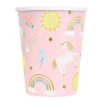 Dainty Unicorn 9oz Paper Cups, 8ct