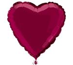 Solid Heart Foil Balloon 18