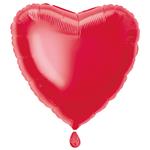 Solid Heart Foil Balloon 18