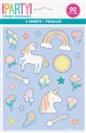 Dainty Unicorn Sticker Sheets, 4ct