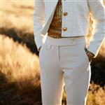 Seductive Broek Inez doppio ceramica - ecru