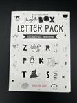 Lightbox letter set: ABC dieren - zwart
