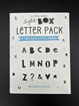 Lightbox letter set: Funky - zwart
