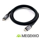 Equip 128383 USB-kabel 2 m USB4 Gen 3x2 USB C Zwart