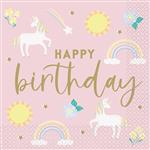 Unicorn Servetten 16,5cm 16st