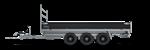Henra Plateauwagen 453x202 Black 3500kg