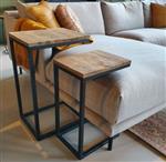 Bijzettafels Brix Jordy Black Set van 2