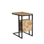 Laptoptafel Shift Rough Mangohout |Zwart Metaal 35x50x62 cm