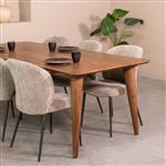 Eettafel Fly 220x100x76 cm Nature Smooth Mangohout