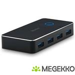 Lindy 43387 USB 3.0 en USB 3.12 2x4 computer data switch USB-A /USB-C