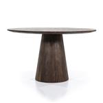 Eettafel Aron rond 130 - bruin