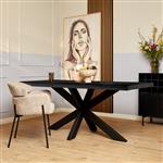 Eettafel Denver Black | 240 cm | Rechthoek