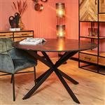 Eettafel Lynn Black marble | 130 cm | Rond