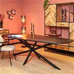 Eettafel Elegance Black | 240 cm | Deens ovaal