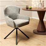 Eetkamerstoel Hanna | Ash Grey | Met armleuning