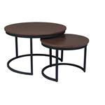 Salontafel Otik Walnut Oak | 70 cm | set van 2