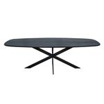 Eiken eettafel Ferris | Deens Ovaal 240 cm | Zwart