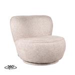 Fauteuil Bunny 90x90x75 cm | Soft Taupe Amazy | Draaibaar